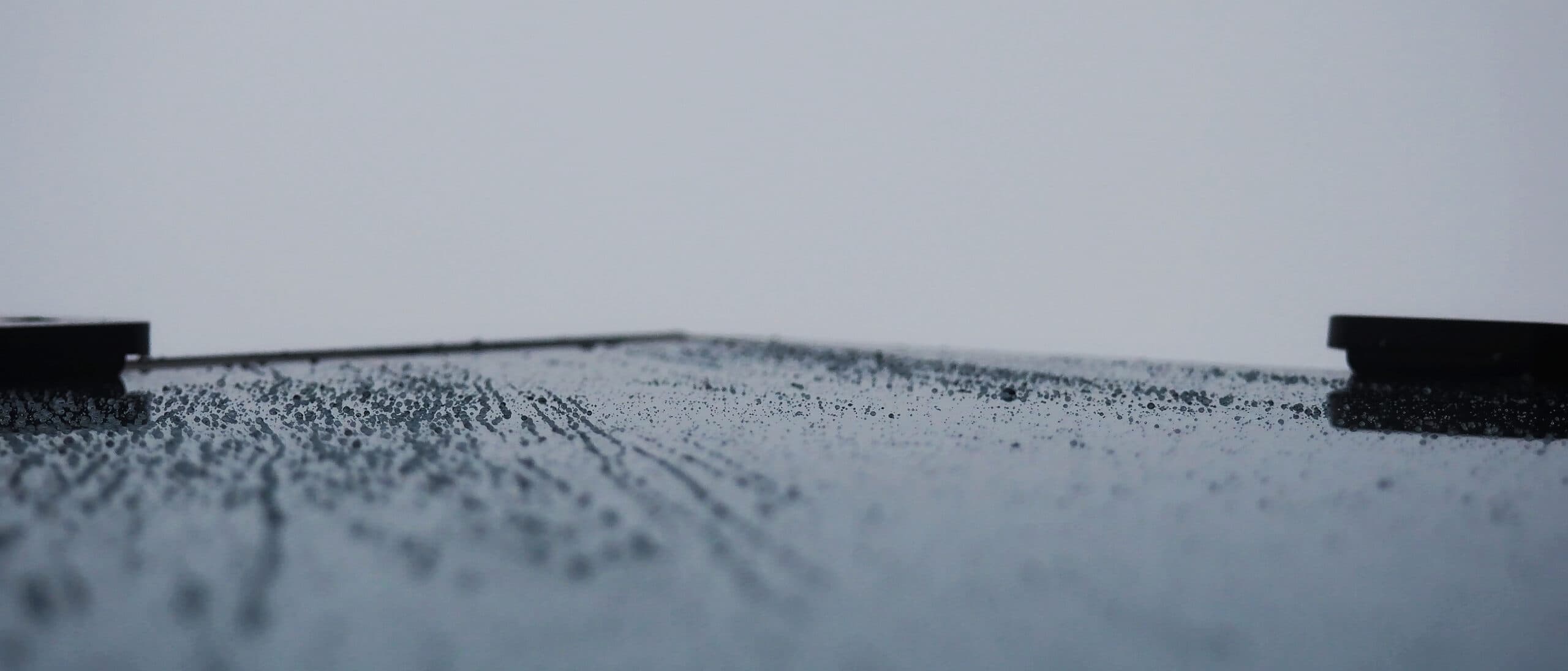 Raindrops on window glass